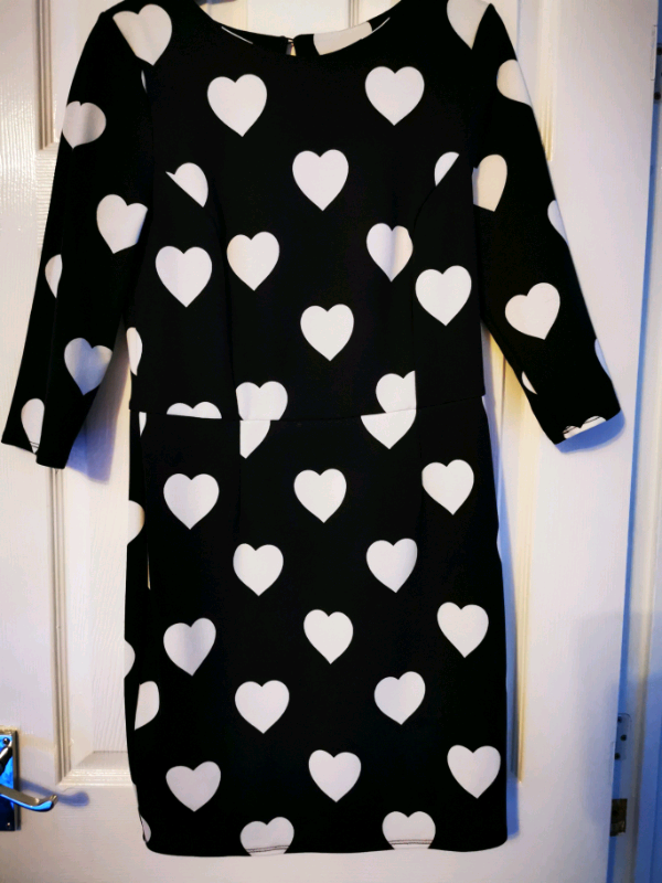 black and white dress size 14